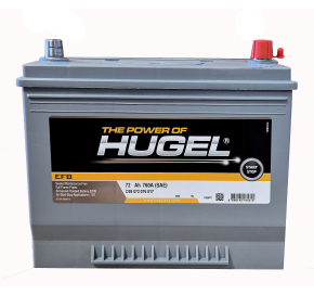 Hugel 72 Ah 760A EFB -/+ Akumuliatoriai